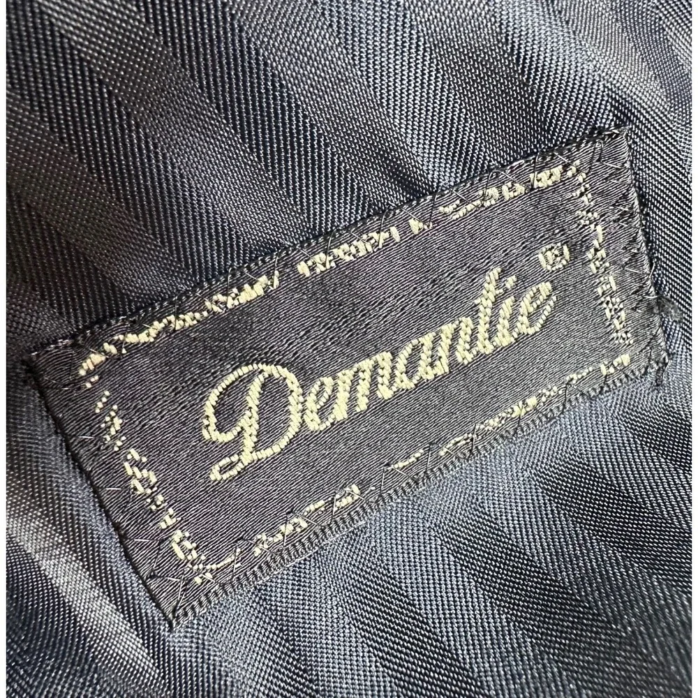 Demantie‎ 2-Button Suit Jacket Men's 40R Navy Blue Single Breasted Blazer NWT